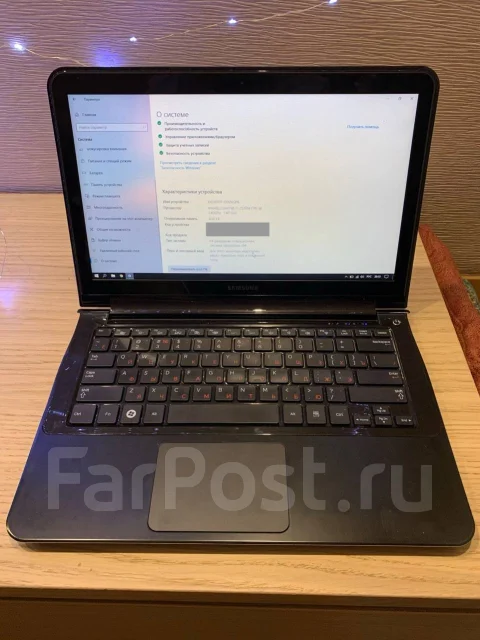 Samsung 900X3A. 13.3", 1 400����, ��� 4 ��, ���� 128���, WiFi: 1, Bluetooth: 1, ����������� �� 7��. ����