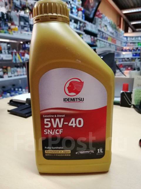 Идумицу моторное масло 5w40. Idemitsu 5w40 синтетика. Idemitsu синтетика 5w-40 1 л.. Idemitsu 5w-40 SN/CF, fully-Synthetic. Idemitsu 5w-40 SN/CF (1 литр).