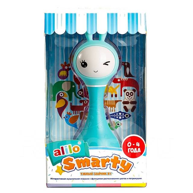 Интерактивная игрушка alilo "Зайка R1" Алило, синий. М-н Лалипусик ...