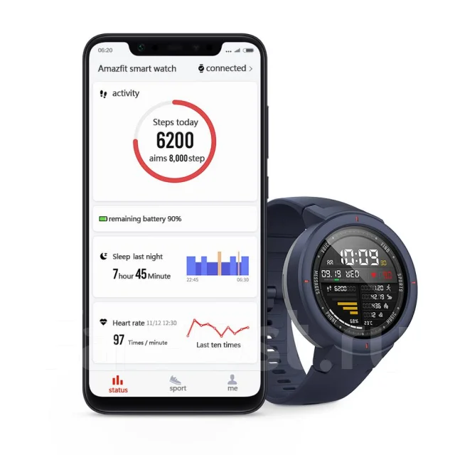 Amazfit Verge. GPS, IP68. ��� ����� �� ������������ ����