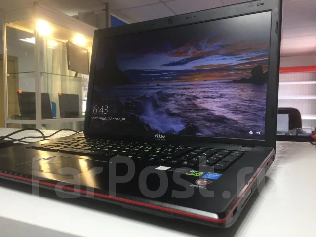 MSI GE70. 17.3", 3,5����, ��� 16 ��, ���� 750���, WiFi: 1, Bluetooth: 1, ����������� �� 1��. ����
