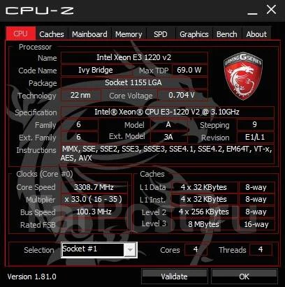 Intel Xeon E3-1220 v2 ����