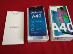 Samsung Galaxy A40. �/�, 64 ��, �����, 3G, 4G LTE, Dual-SIM, NFC