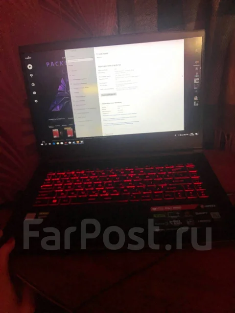 MSI GF63 Thin 9RCX. 2,4����, ��� 8 ��, WiFi: 1, Bluetooth: 1 ����