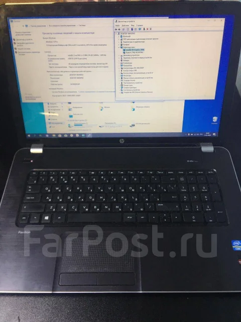 HP Pavilion 17. 17.3", 2����, ��� 4 ��, ���� 500���, WiFi: 1, Bluetooth: 1, ����������� �� 10��. ����