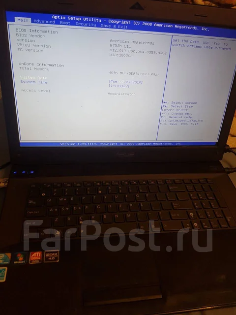 Asus ROG G73. 17.3", ��� 4 ��, ���� 500���, WiFi: 1, Bluetooth: 1 ����