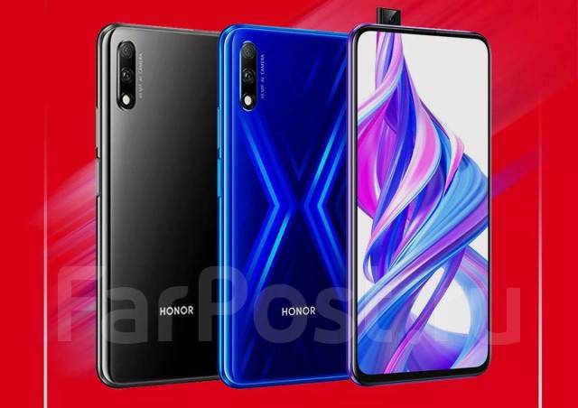 Honor 9x premium 6gb/128gb, РСТ, год гарантии, 6.59", моноблок, синий ...