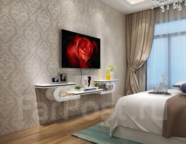 Настенная тумбочка под телевизор, новый. Цена: 16 000₽ во Владивостоке