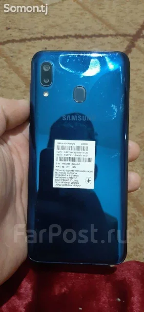Samsung Galaxy A20. �/�, �����, 3G, 4G LTE, Dual-SIM, NFC ����
