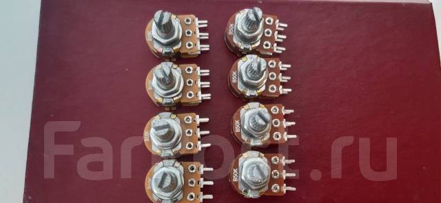 Регулятор громкости (Потенциометр) большой поворотный b10k b50k b100к ...