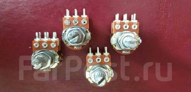 Регулятор громкости (Потенциометр) большой поворотный b10k b50k b100к ...