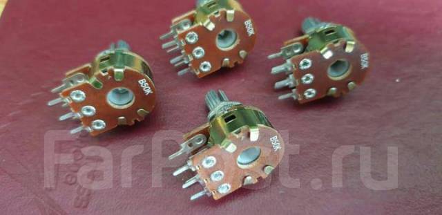 Регулятор громкости (Потенциометр) большой поворотный b10k b50k b100к ...