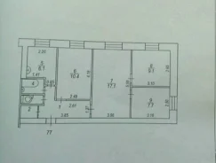 4-���������, ����� ����������������� 71/1. ����������, ������� ����, 60,7���.��., 1/5 ����. ���� �������� ����