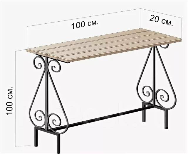 Столик и лавочка на кладбище своими руками из металла чертежи