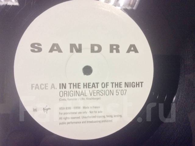 In the Heat of the Night. Sandra - in the Heat of the Night обложка. Пластинка Sandra in the Heat of the Night.