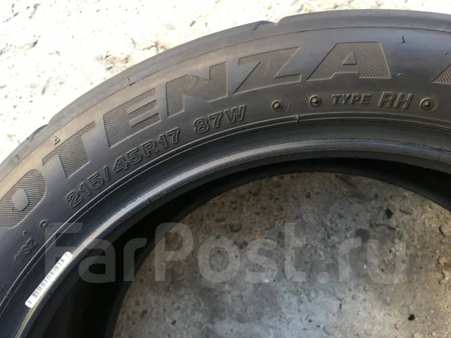 Bridgestone Potenza RE-11S. ������, 2012 ���, �/�, ����� 50 % ����