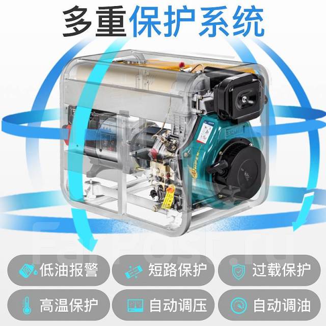 Дизель-генератор Yuchai Power 3,5 - 10кВт бытовой 220В,380В NDV-39271 ...
