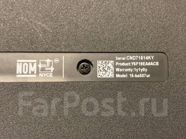 HP 15. 15.6", 1 800����, ��� 4 ��, ���� 500���, WiFi: 1, Bluetooth: 1, ����������� �� 10��. ����