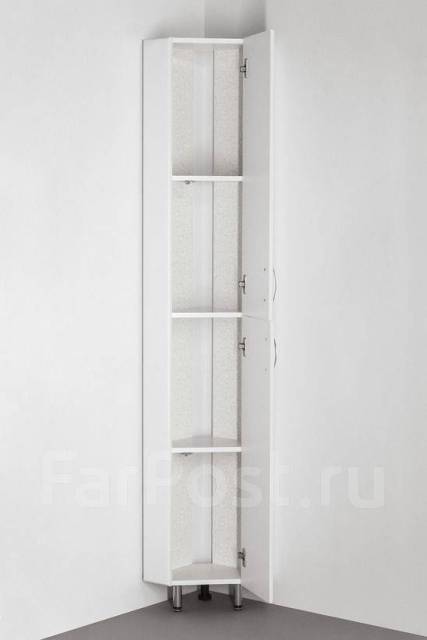 Пенал 30 угловой, белый, 300 х 300 х 1910мм, ванная, в наличии. Цена: 9 ...