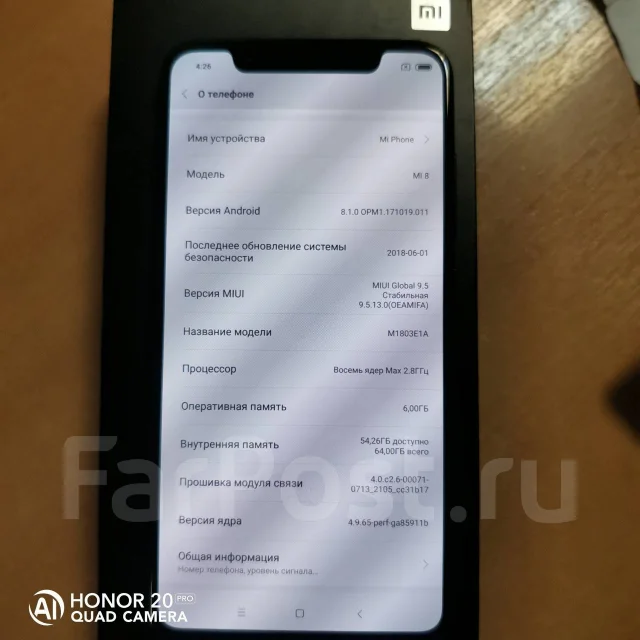 Xiaomi Mi8. �/�, ������, 3G, 4G LTE, Dual-SIM, NFC ����