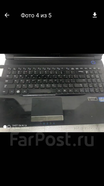 Samsung RC520. 15.6", 2,3����, ��� 16 ��, ���� 500���, WiFi: 1, Bluetooth: 1 ����
