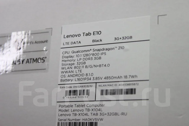 Lenovo Tab E10 ����