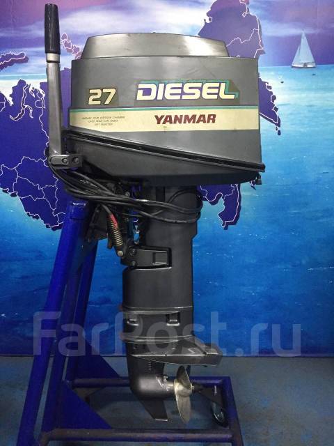 Лодочный мотор, Yanmar, 27,00 л.с. X (635 мм), 2001 год, дизельный, 4 ...