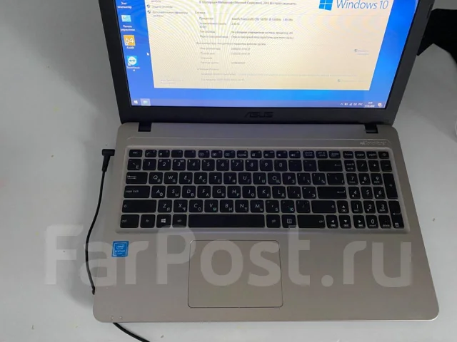 Asus X540S. 15.6", 1,6����, ��� 2048 ��, ���� 500���, WiFi: 1, Bluetooth: 1, ����������� �� 1��. ����