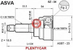 ���� �������� Suzuki Kei 24x49x23 SZ24 ����