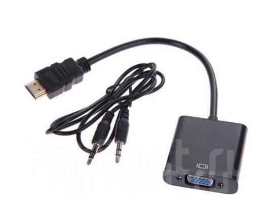 Переходник адаптер HDMI сигнал в VGA, новый, в наличии. Цена: 1 500₽ во .