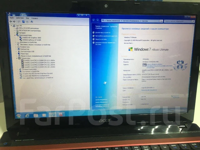 Acer Aspire 5750G. 15.6", 2,3����, ��� 8 ��, ���� 120���, WiFi: 1, Bluetooth: 1, ����������� �� 2��. ����