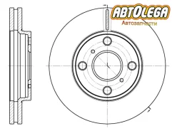 ���� ��������� �������� G-brake Toyota Probox / Succed NCP5# (02-) GR-20172 ����