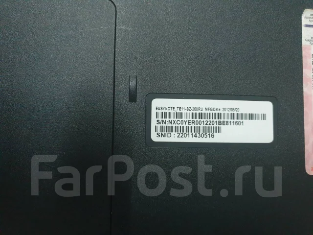 Packard Bell. 15.6", ��� 4 ��, ���� 320���, WiFi: 1, Bluetooth: 1, ����������� �� 5��. ����