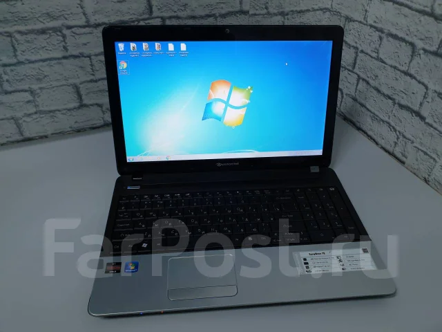 Packard Bell. 15.6", ��� 4 ��, ���� 320���, WiFi: 1, Bluetooth: 1, ����������� �� 5��. ����
