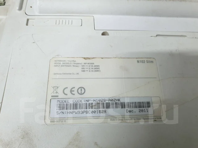 Samsung N102S. WiFi: 1, Bluetooth: 1 ����