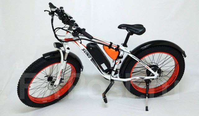 Электровелосипед 1000W, 48V, фэтбайк, алюминий, SUNBE, электрический ...
