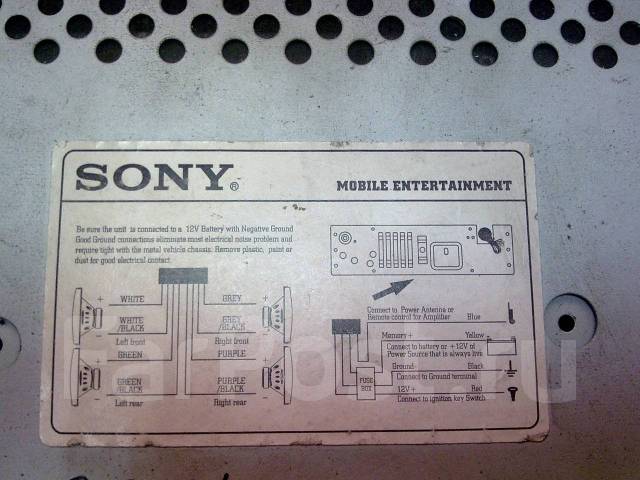 магнитола sony cdx