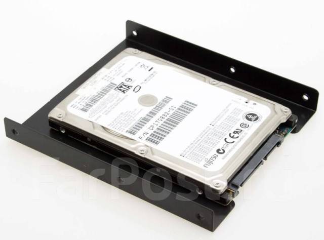 Салазки (переходник, кронштейн) для 2,5" SSD/HDD в слот 3,5", новый, в ...