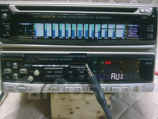 Магнитола pioneer carrozzeria CDS-P303. KEH-P303, 2 DIN — 178x100