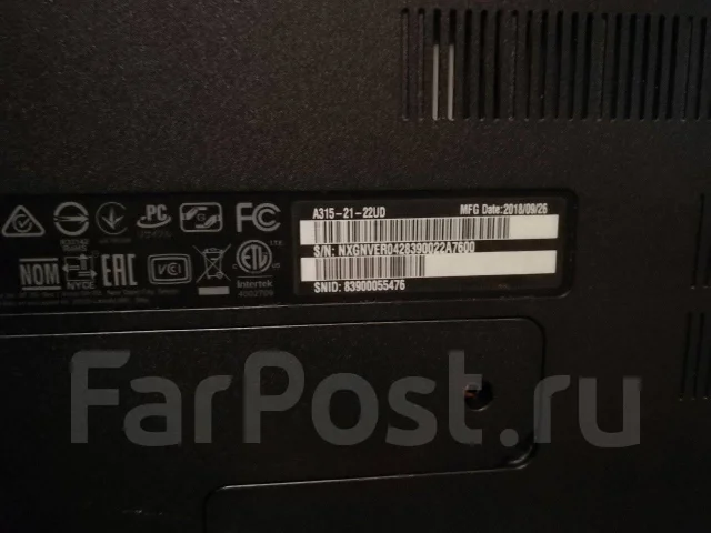 Acer Aspire 3 A315-21. 15.6", 1,8����, ��� 4 ��, ���� 128���, WiFi: 1, Bluetooth: 1, ����������� �� 5��. ����