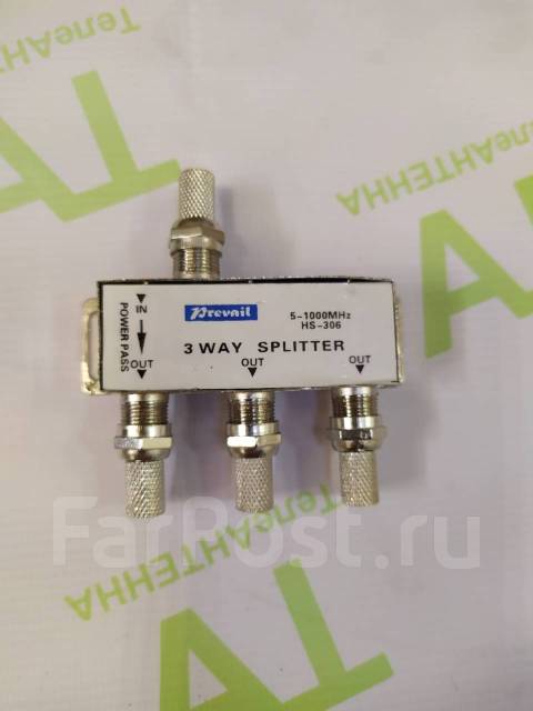 Делитель. Разветвитель ТВ сигнала на 3 выхода. Сплитер, новый, в ...