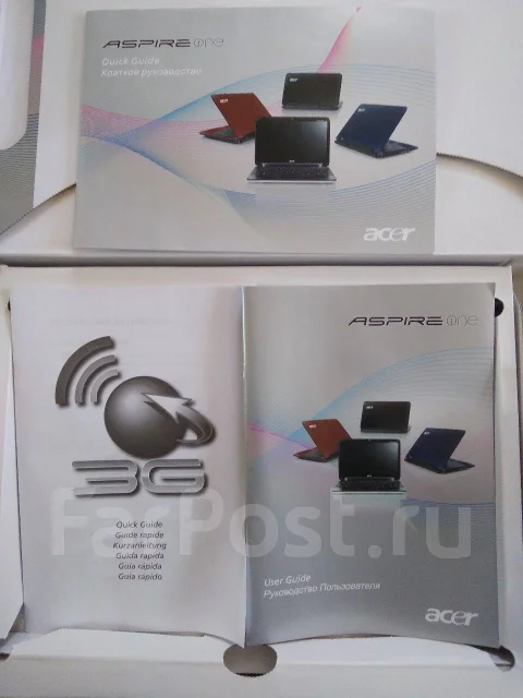 Acer Aspire One. 11.6", 1,3����, ��� 1024 ��, ���� 160���, WiFi: 1, Bluetooth: 1, ����������� �� 8��. ����