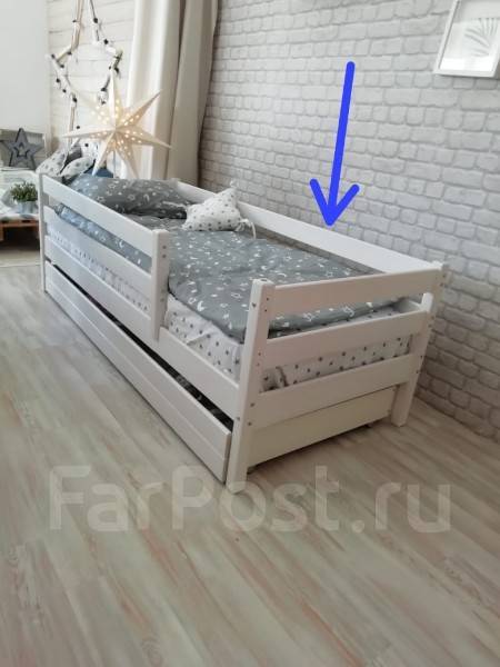 Кровать подростковая из массива березы в стиле Loft 190*80 см - Мебель ...