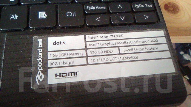 Packard Bell Dots. 10.2", 1,7����, ��� 2048 ��, WiFi: 1, Bluetooth: 1 ����
