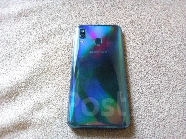 Samsung Galaxy A40. �/�, �����, 4G LTE, Dual-SIM, NFC ����