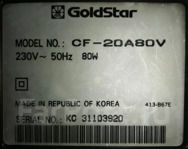 GoldStar CF-20A80V. CRT (���) ����