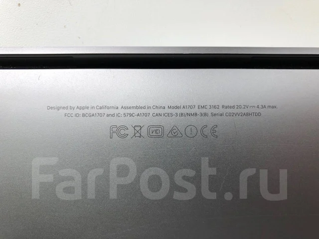 Apple MacBook Pro 15 2017 Mid MPTT2. 15", 2,8����, ��� 16 ��, ���� 512���, WiFi: 1, Bluetooth: 1, ����������� �� 9��. ����