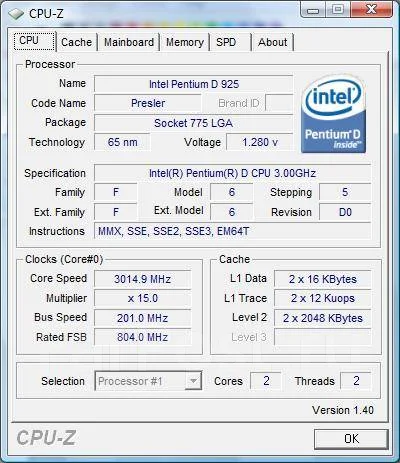 Intel Pentium D 925 ����