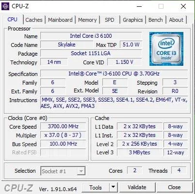 Intel Core i3-6100 ����