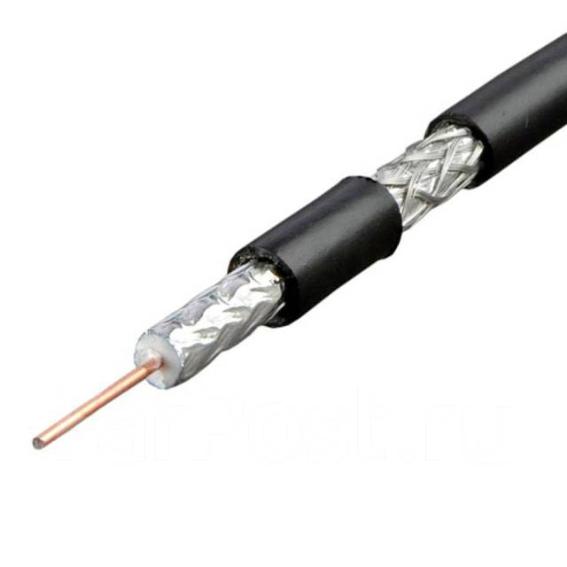 Кабель телевизионный RG-6 (РК-75), новый, в наличии. Цена: 20₽ в Уссурийске